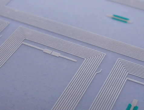Fine-line thick-film circuit pattern