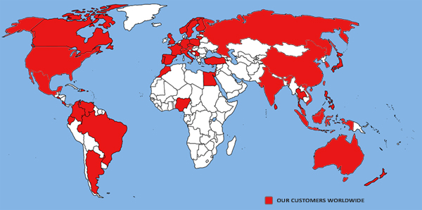 Countries and Districts with HENGLI Furnace Installations