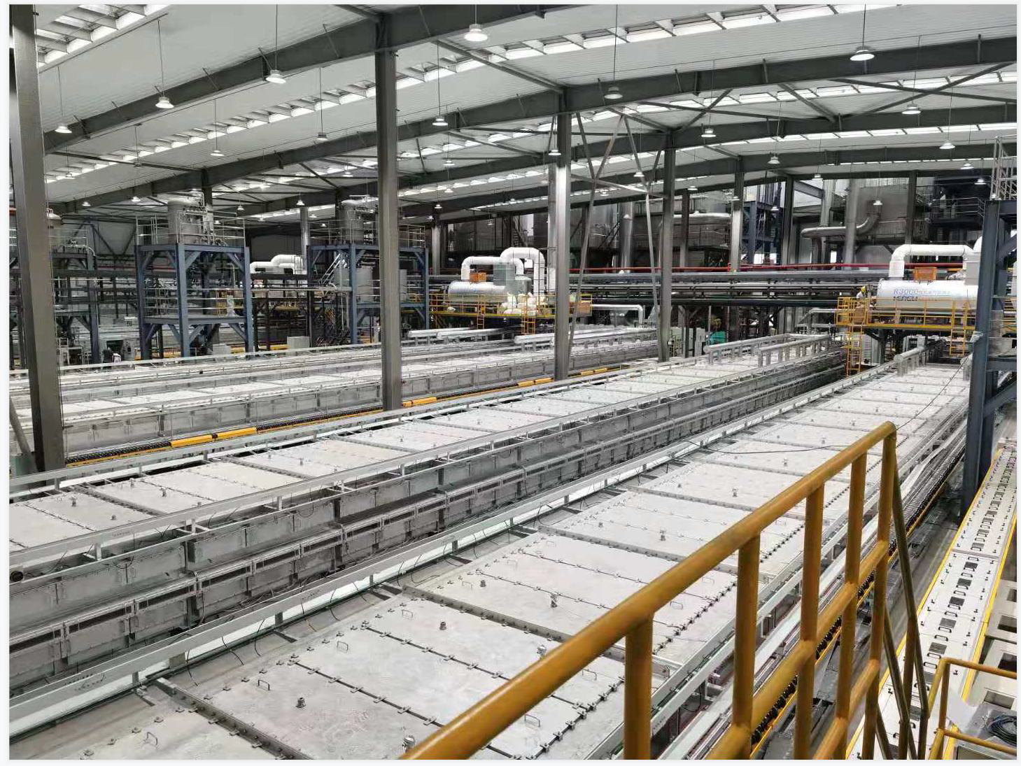 Long roller hearth kiln production line for LFP cathode material calcination