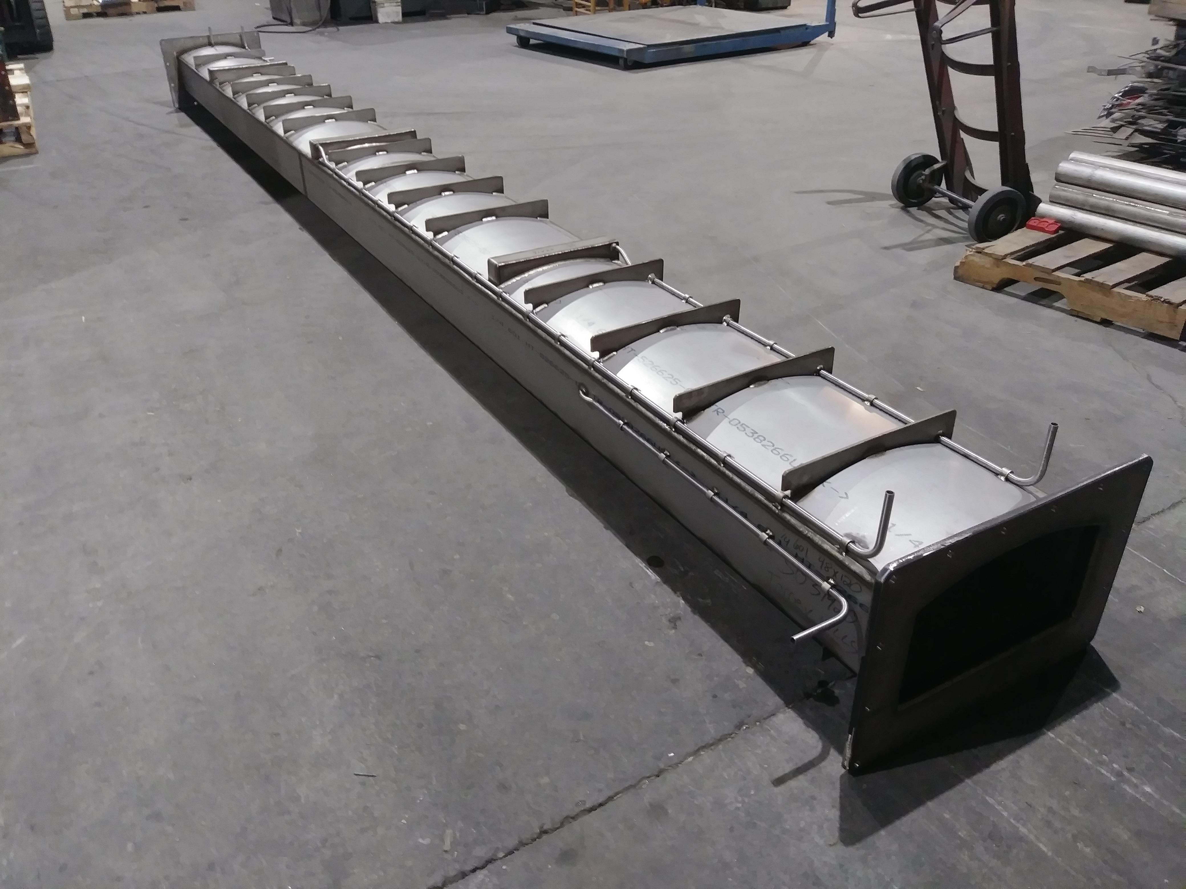 Metal furnace muffle assembly