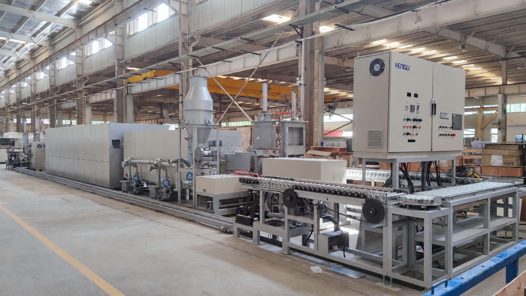 XMZ industrial pusher furnace for setter- and tray-based processing